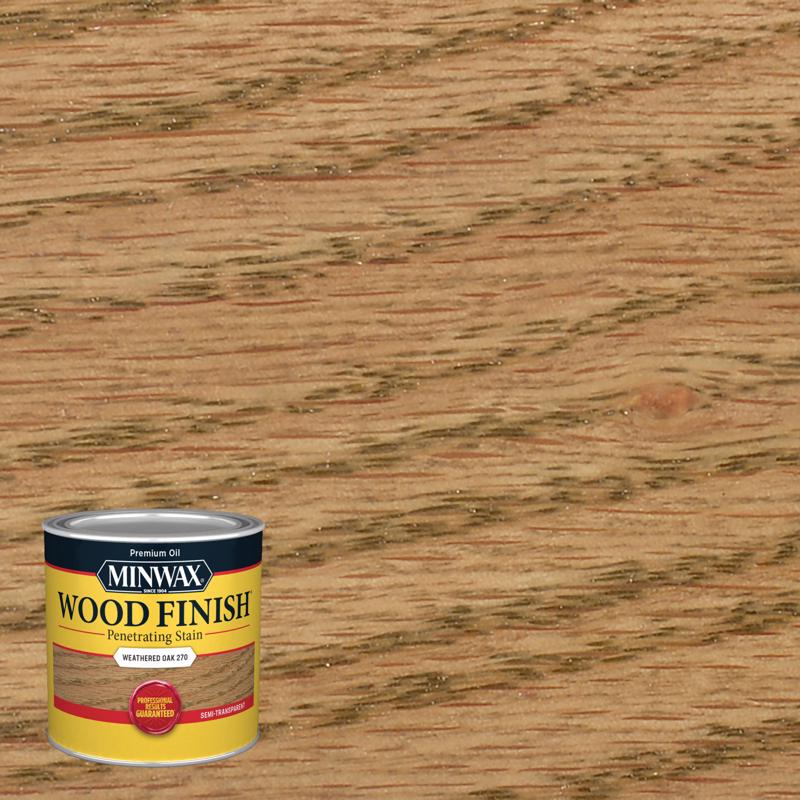 STAIN MINWX8OZ WTHRD OAK