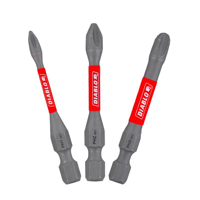 DRIVR BIT SET PHIL 2"3PC