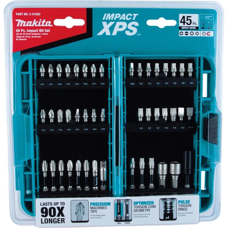 IMPCT DRVR BIT SET 45PK
