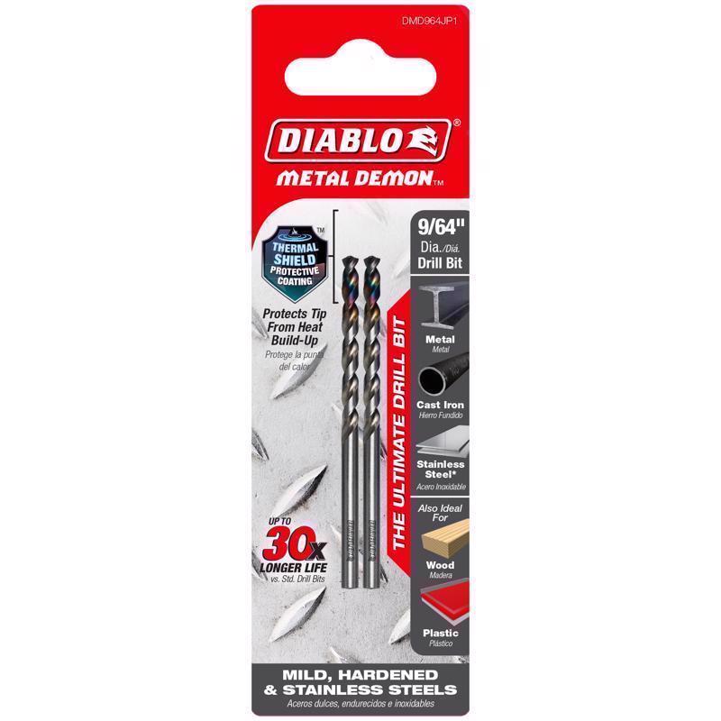 DRLL BT 3-FLAT 9/64" 1PC