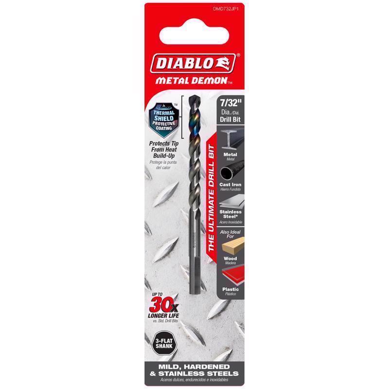 DRLL BT 3-FLAT 7/32" 1PC