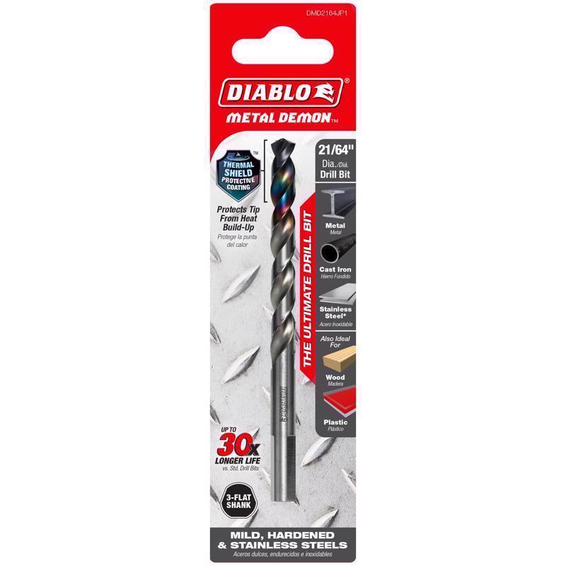 DRLL BT 3-FLT 21/64" 1PC