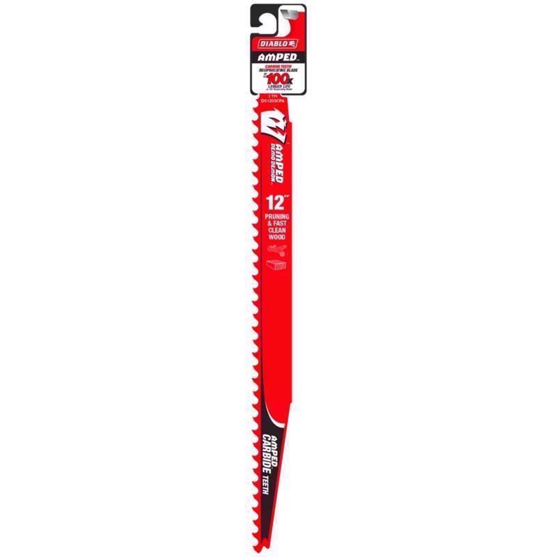 Diablo Amped Demo Demon 12 in. Carbide Tipped Reciprocating Saw Blade 3 TPI 1 pk