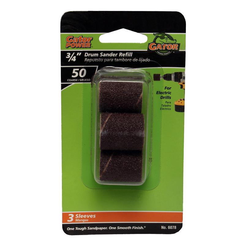 SANDDRUM 3/4X1"CRS 3PK