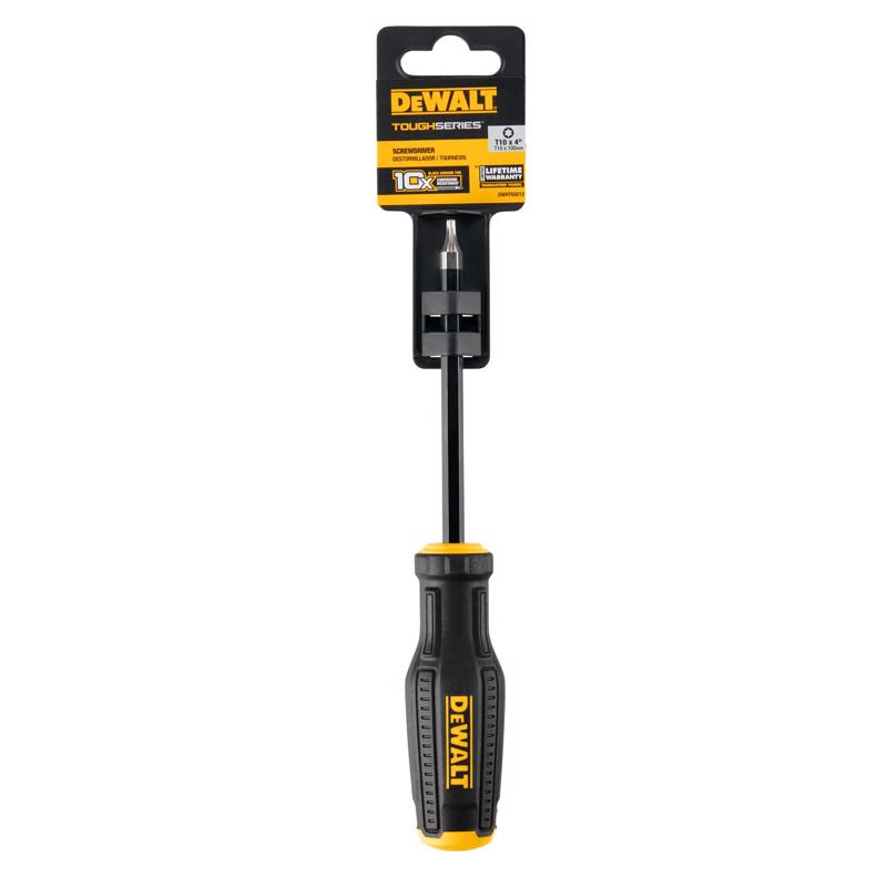 SCRWDRVR BLK/YLW T10X4"