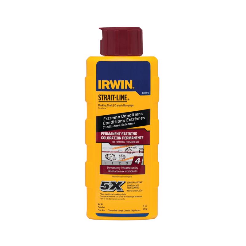 CHALK 6OZ RED PERMSTAIN