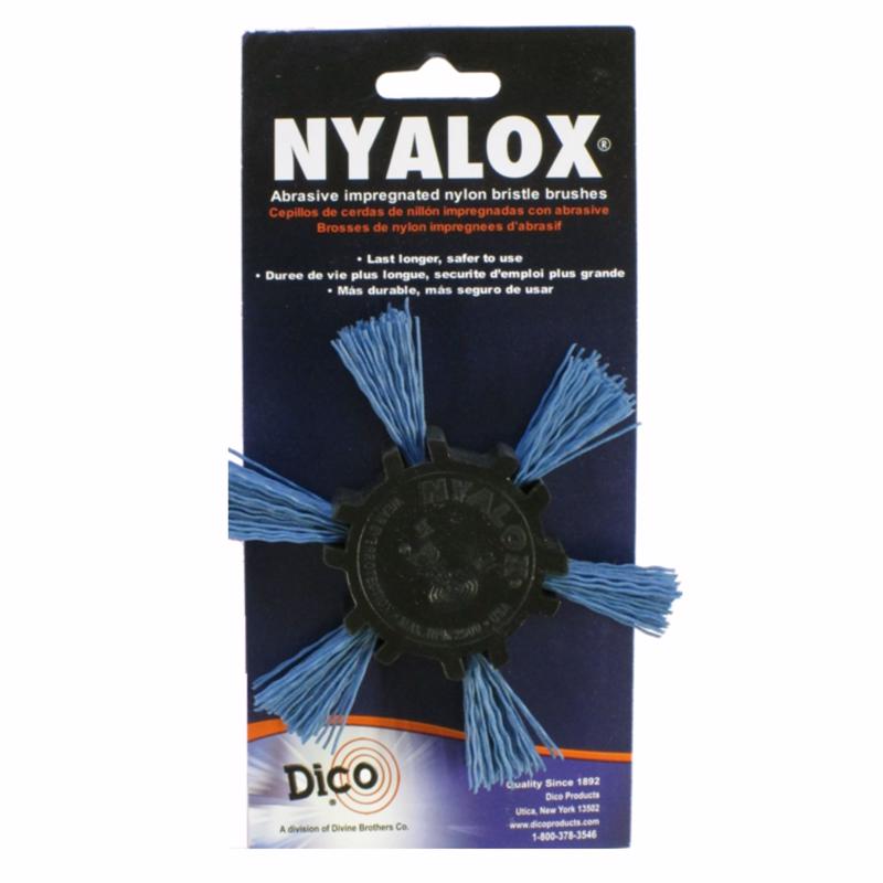 Dico Nyalox 4 in. D X 1/4 in. Aluminum Oxide Wheel Brush Mandrel Mounted Flap Brush 240 Grit 1 pc