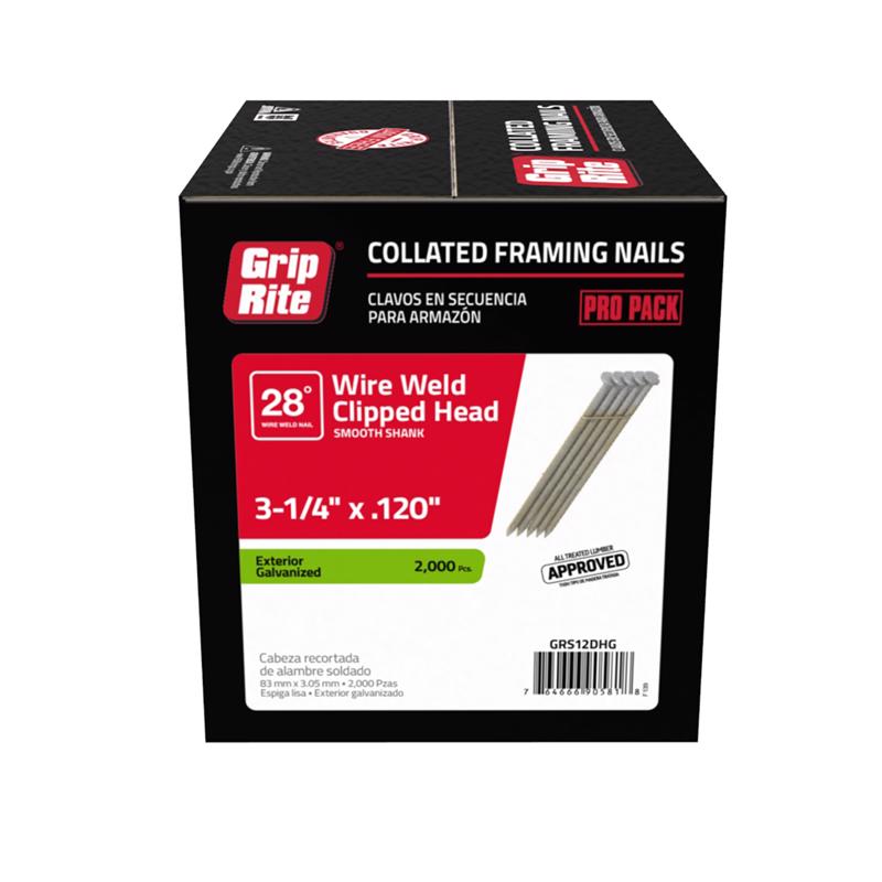 NAIL 3-1/4X.120HDG2000CT