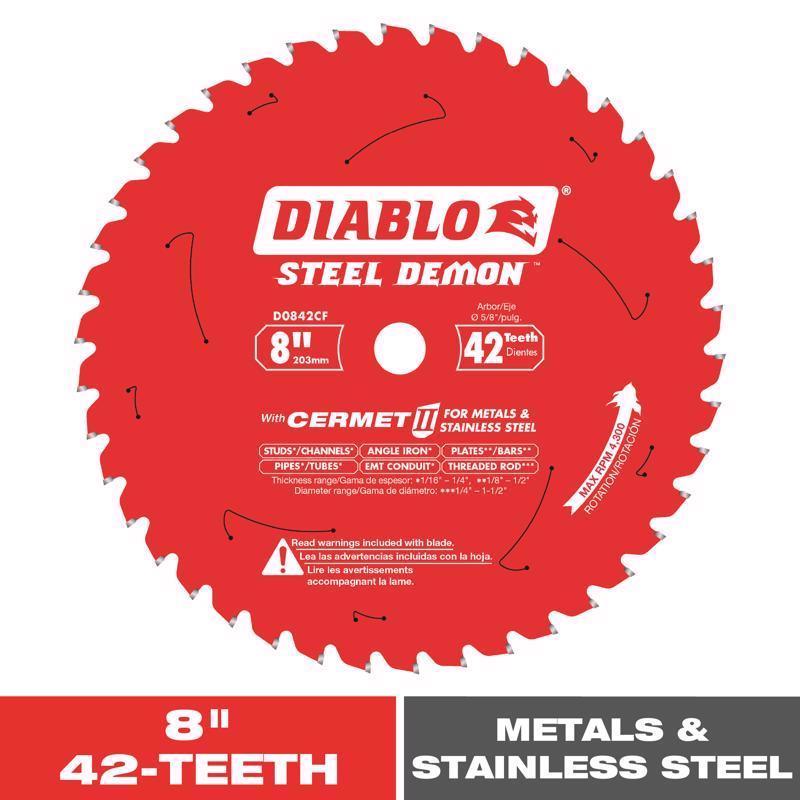 CERMET SAW BLADE 8" 42T