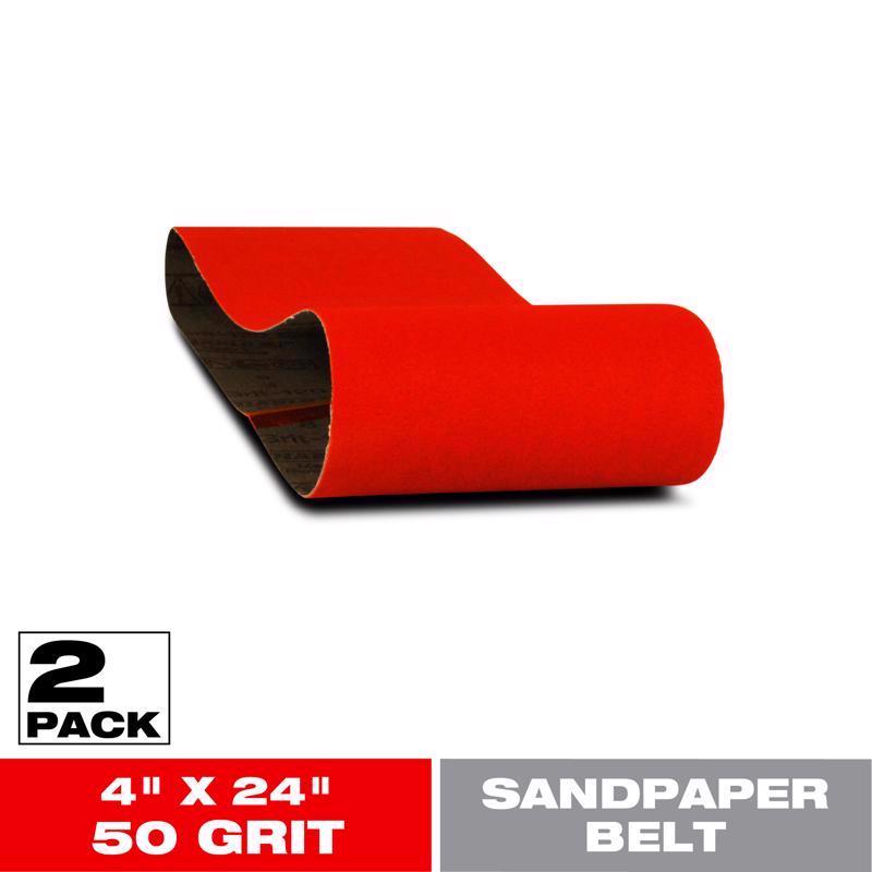 SAND BELT 4"X24" 80G 2PK