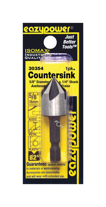 Eazypower Isomax 5/8 in. X 5/8 in. D X 2-1/8 in. L Carbon Alloy Steel Countersink Countersink Bit 1