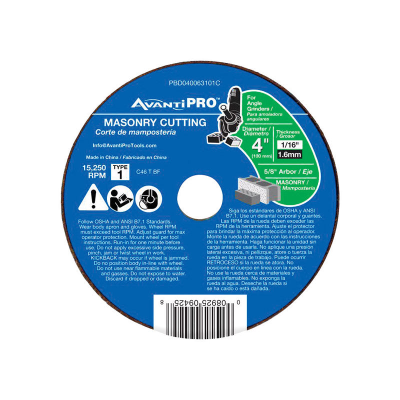 MASONRY AP CUTOFF DSC 4"