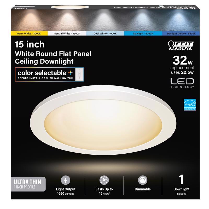 FLT PANL LIGHT WHT 15"W