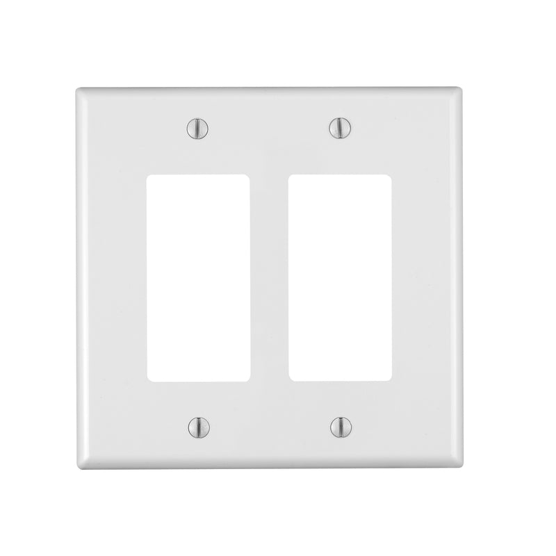 OS WALL PLATE 2G WHT DEC