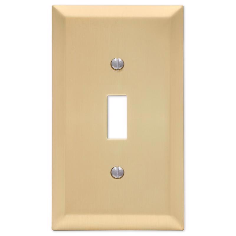 WALL PLATE 1G BRS TOGGLE