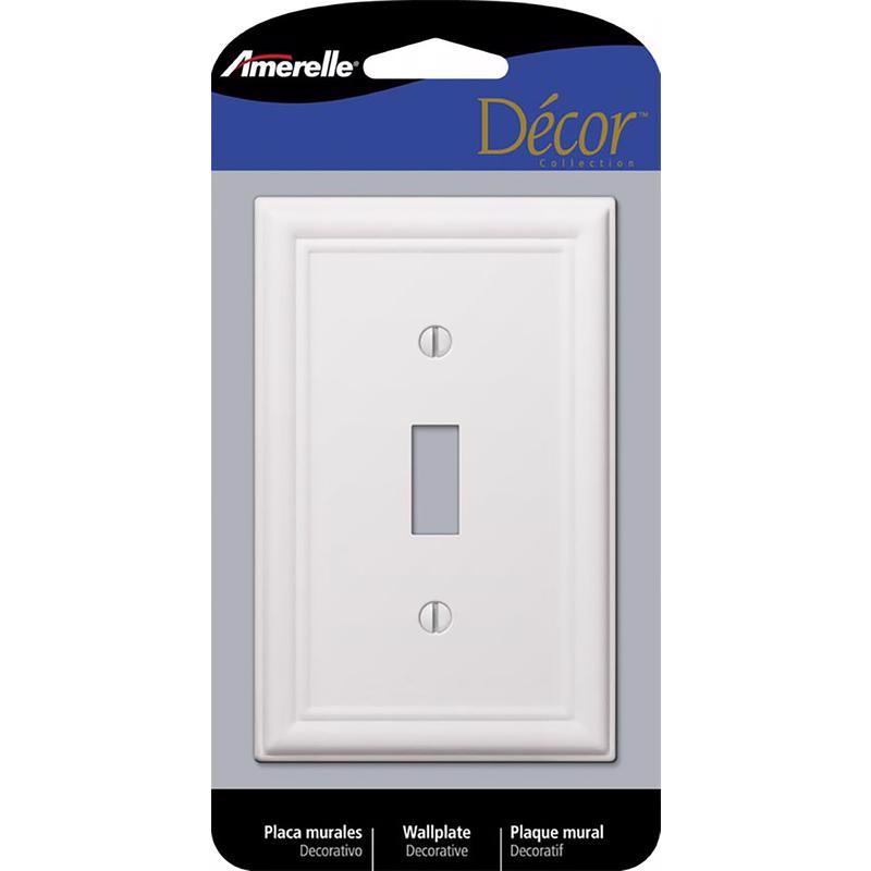 WALL PLATE 1G WHT TOGGLE
