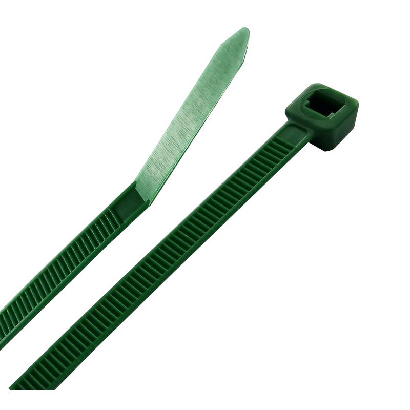 CABLE TIE 8" GRN 100PK