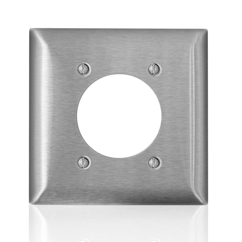WALL PLATE 2G SNGL OUTL