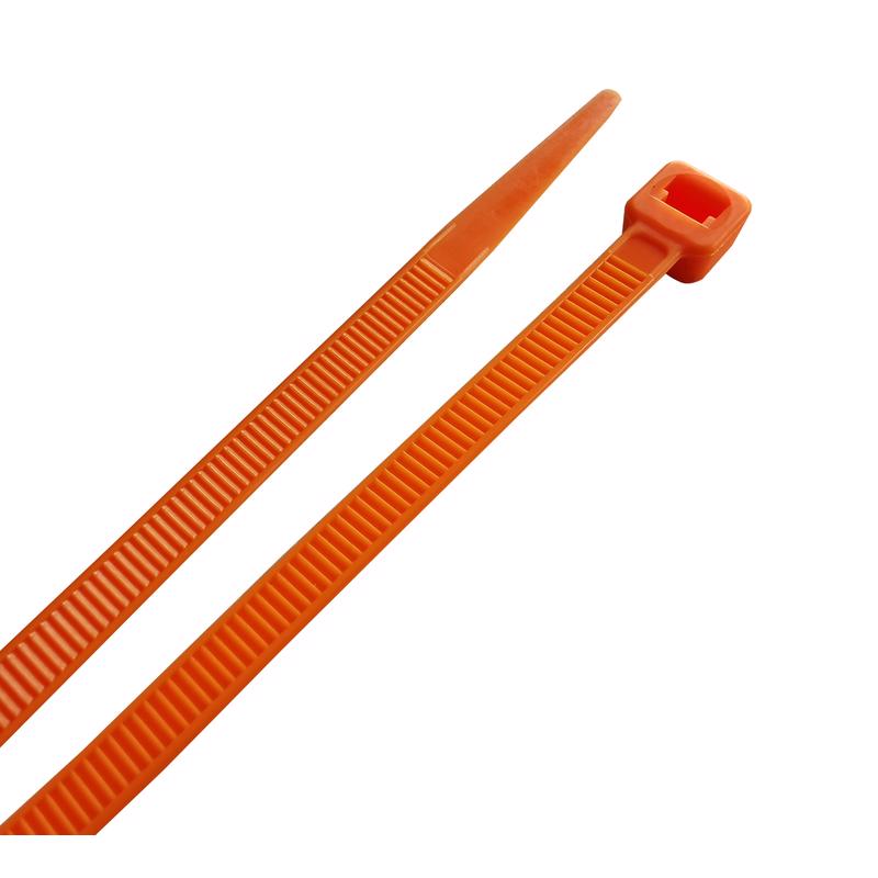 CABLE TIE 8" ORG 100PK
