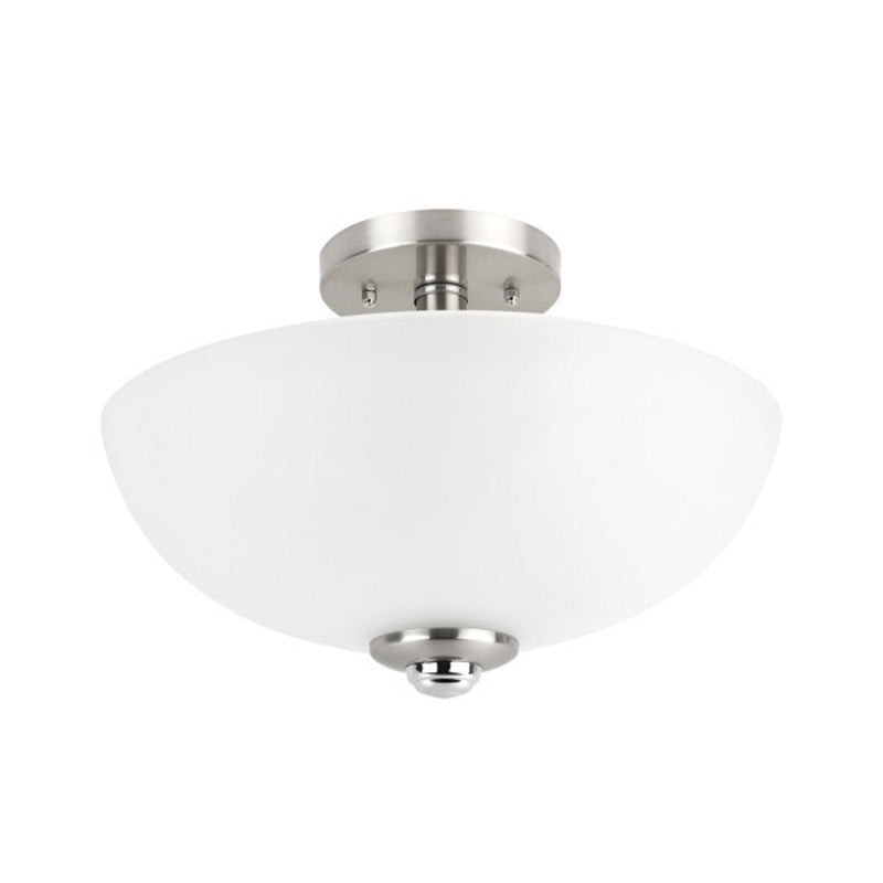 CEIL LIGHT BR NCKL 13"W