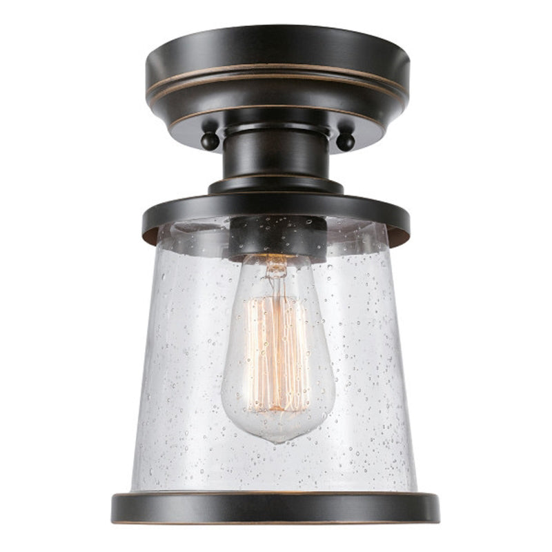 CEIL LIGHT BRNZ 6.7"W