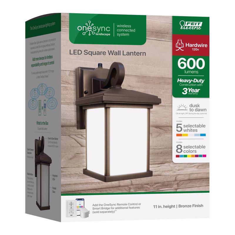 WALL LANTERN BRNZ