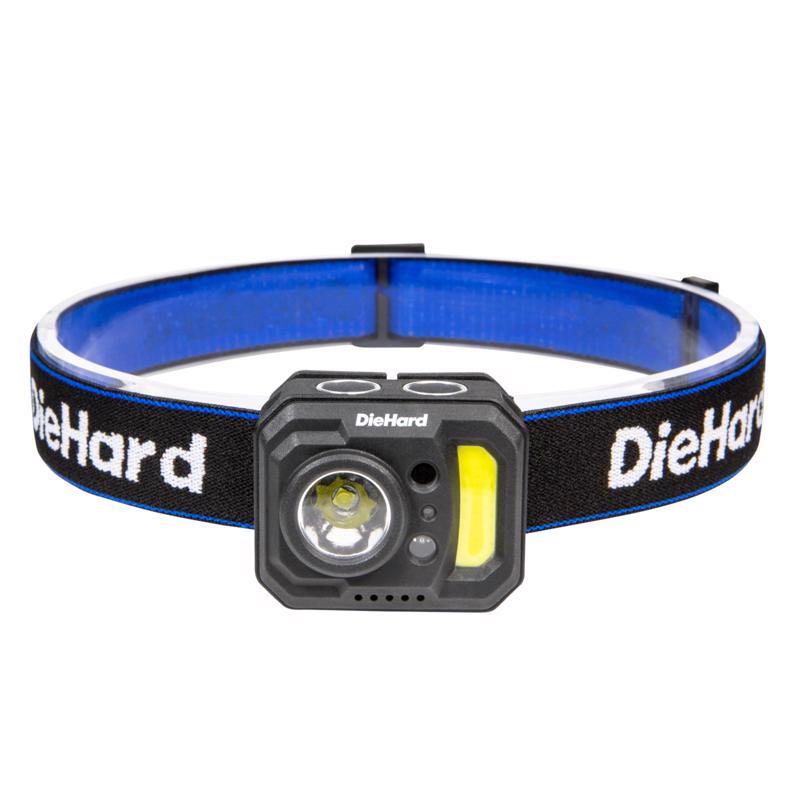 Dorcy DieHard 375 lm Black/Blue LED Rechargeable Tactical Headlamp