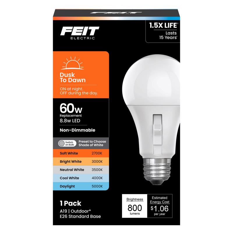 LED DUSK/DAWN A19 E26