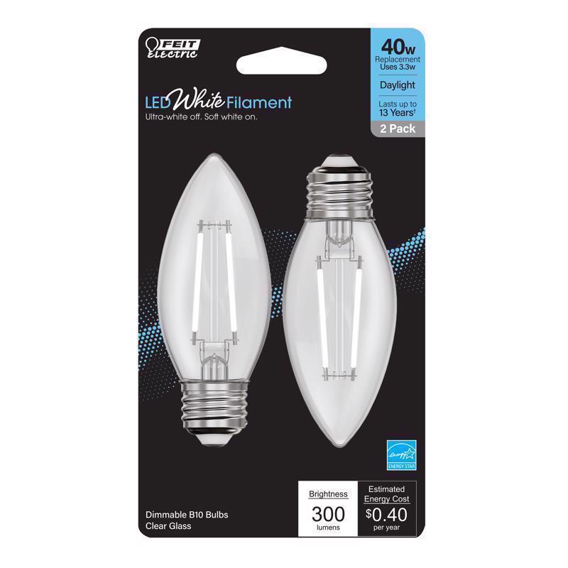 FIL LED BULB B10 E26 3.3