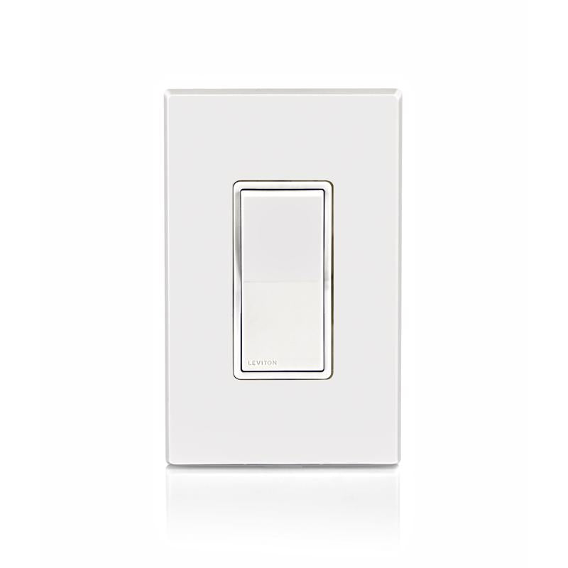 SWITCH ROCKER SGL PL WHT