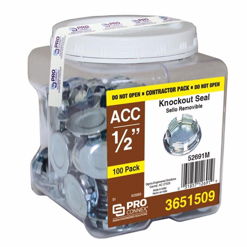 KNOCKOUT SEAL RND 1/2"