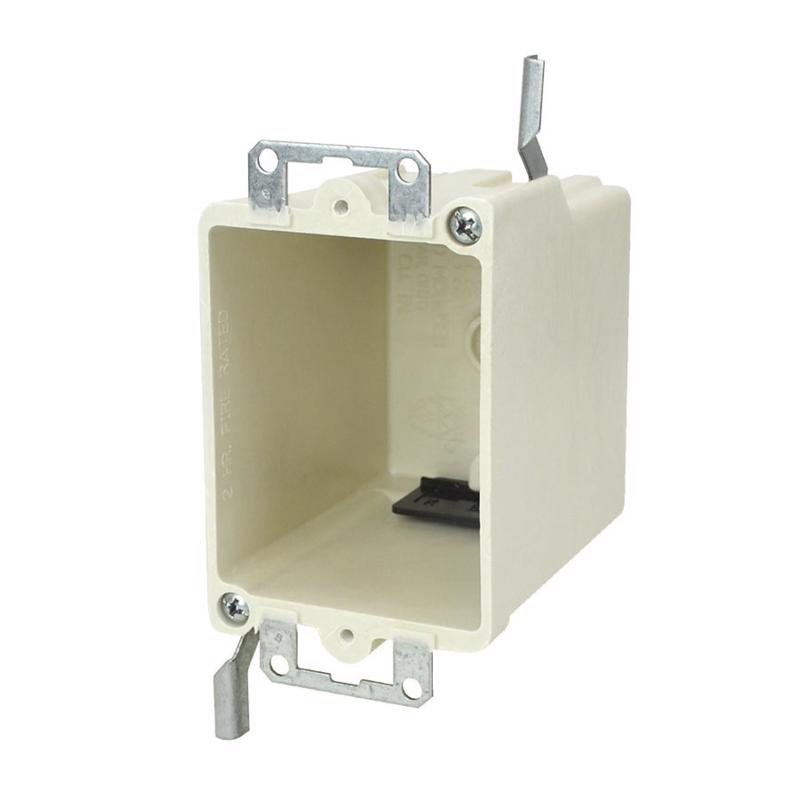 ELEC BOX OW 1G RECT POLY