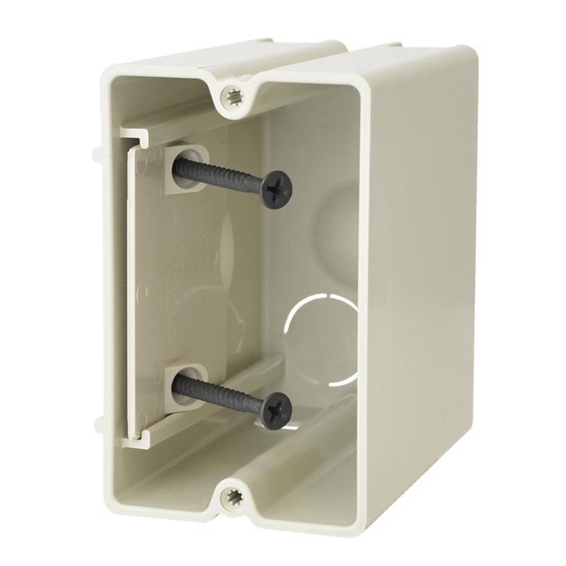 OUTLET BOX 1G RECT PLSTC