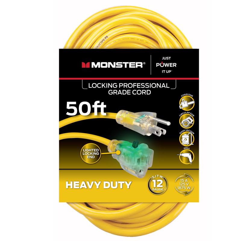 EXT CORD 50' YLW
