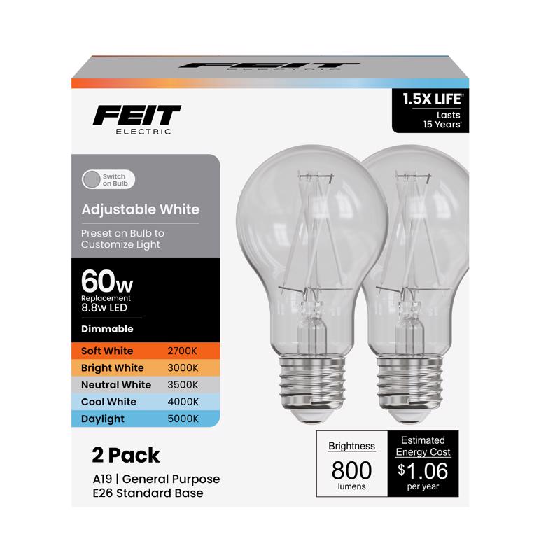 FIL LED BULB A19 E26 18W