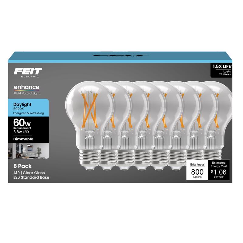 FIL LED BULB A19 E26 60W