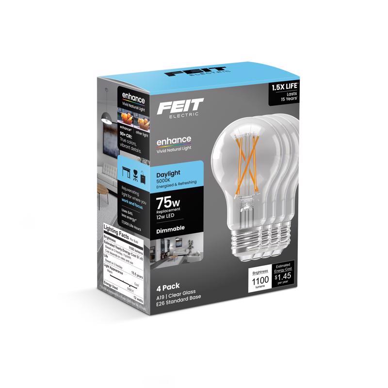 FIL LED BULB A19 E26 8.8