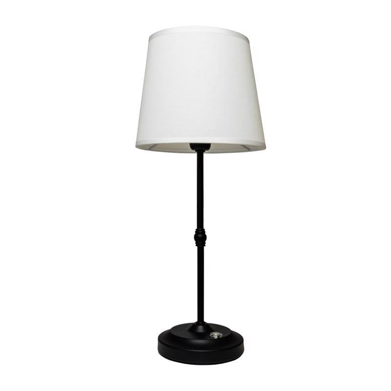 Galena 16.9 in. Matte Black Table Lamp