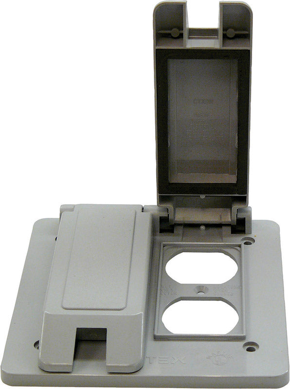 DUPLEX OUTLET COVER RECT