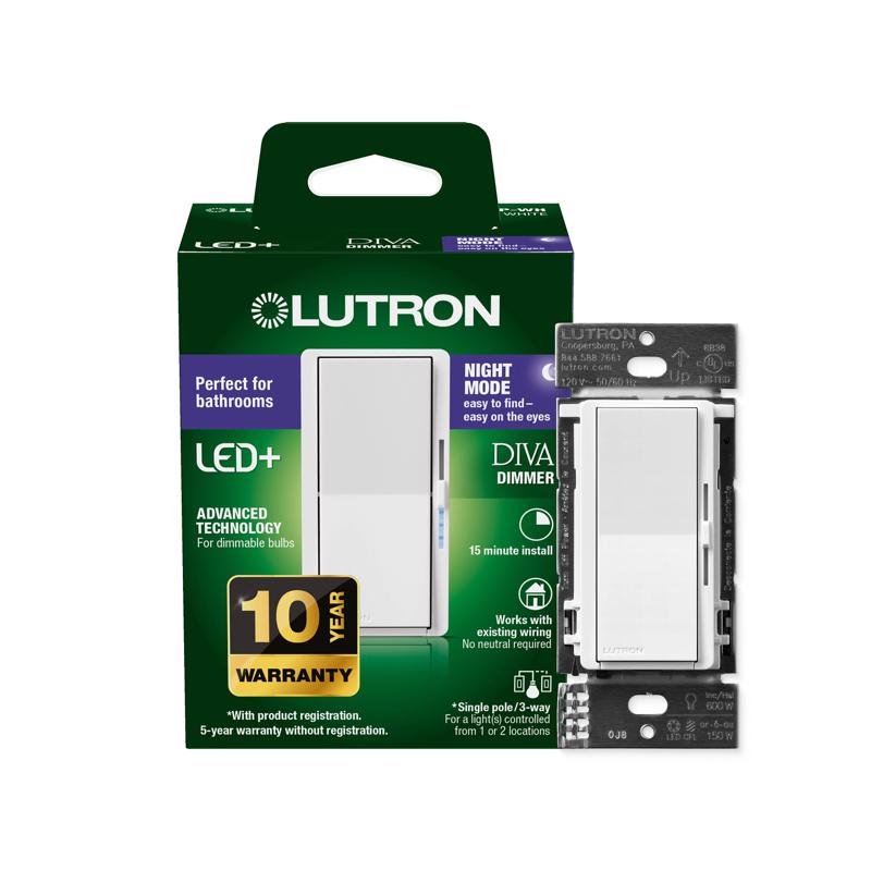 DIMMER SWITCH 3-WAY WHT