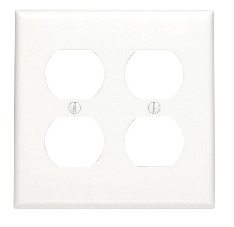 WALL PLATE 2G WHT DUP