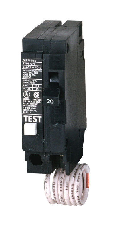 CIRCUIT BRKR 20A 1P GFCI