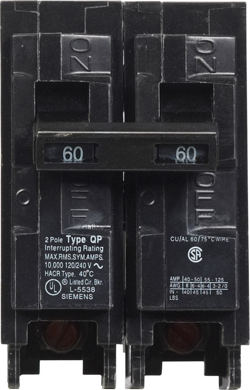 CIRCUIT BRKR 60A 2P STND