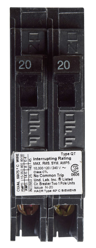 CIRCUIT BRKR 20/20A 1P