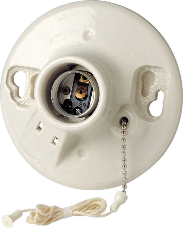 PULL CHAIN SOCKET W/OUTL