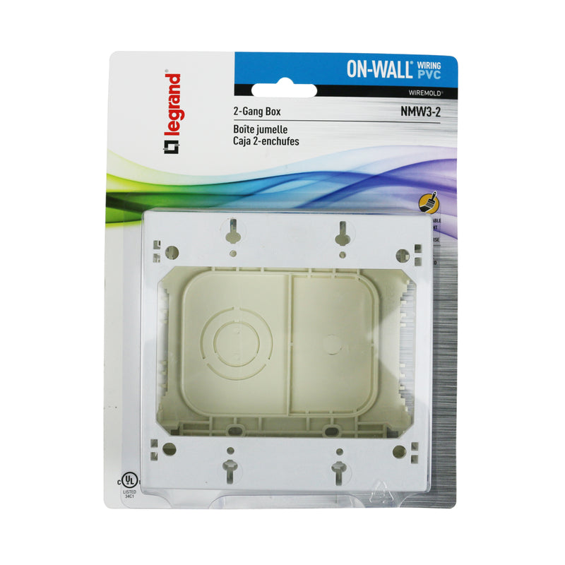 OUTLET BOX N/OW 2G RECT