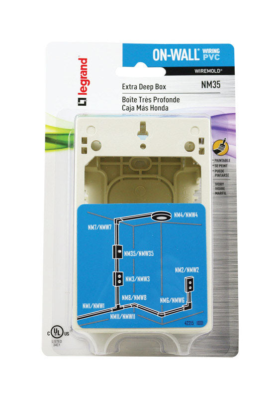 OUTLET BOX RECT PLSTC
