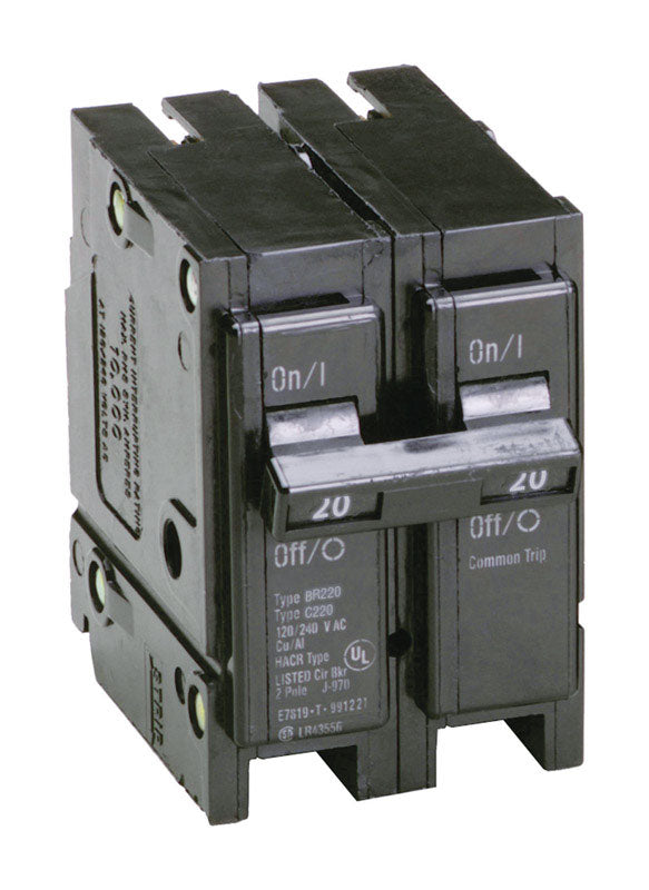 Eaton 20 amps Plug In 2-Pole Circuit Breaker