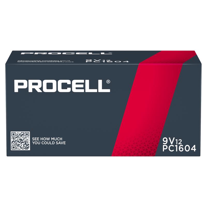 BATTERY 9V PROCELL 12PK
