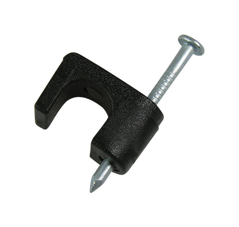 MAS COAX STAPLE 1/4" BLK